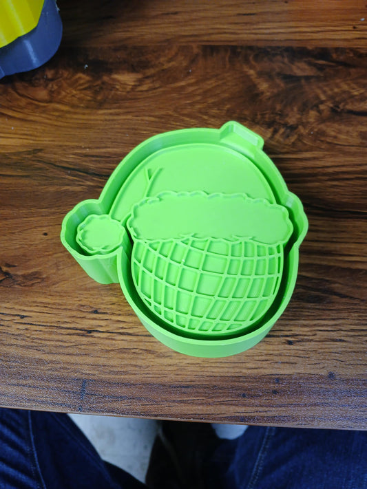 Christmas Disco Ball With Hat Mold