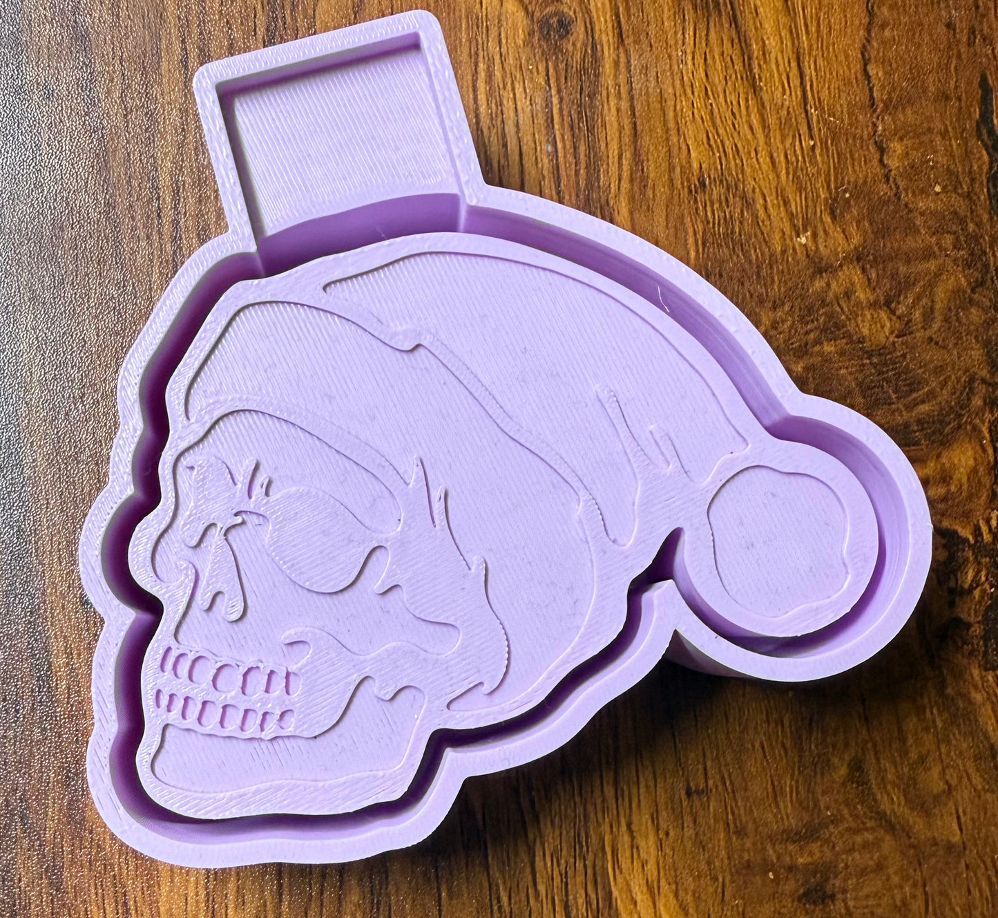 Christmas Human Skull Santa Hat Mold