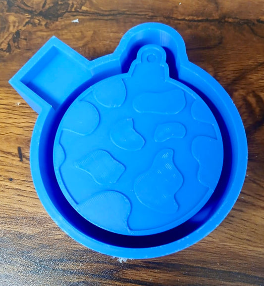 Christmas Bulb Cow Print Mold