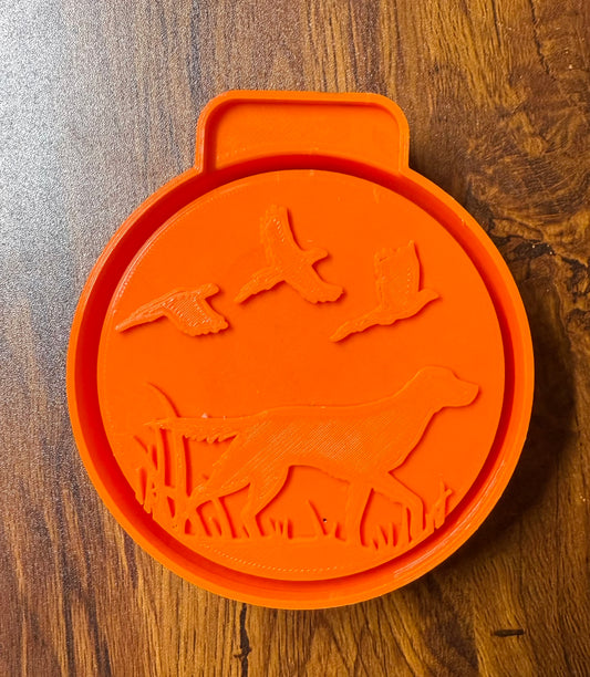 Hunting Duck Dog Round Mold