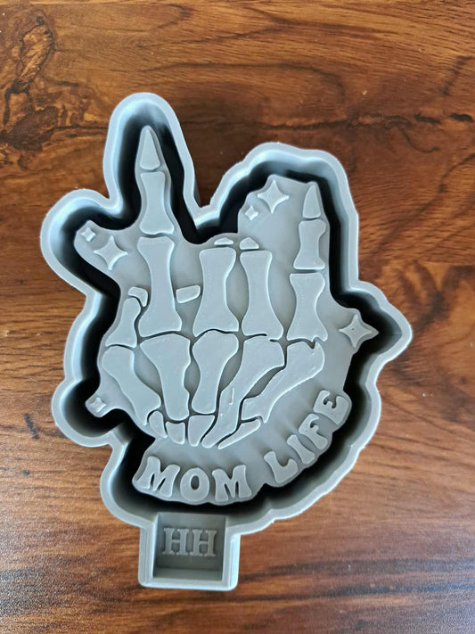 Mom Life Skeleton Hand Mold