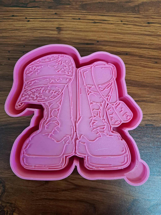 Patriotic Military Boots Mold