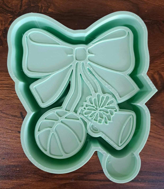 Basketball Bow Pom Pom Mold