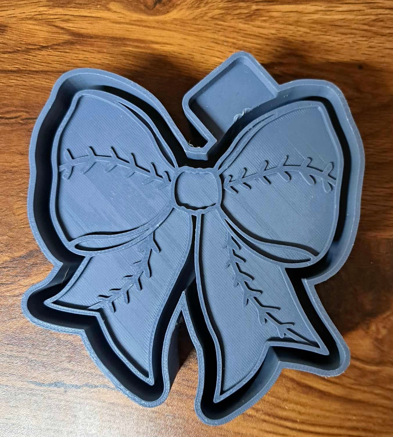 Baseball Bow with Laces Mold