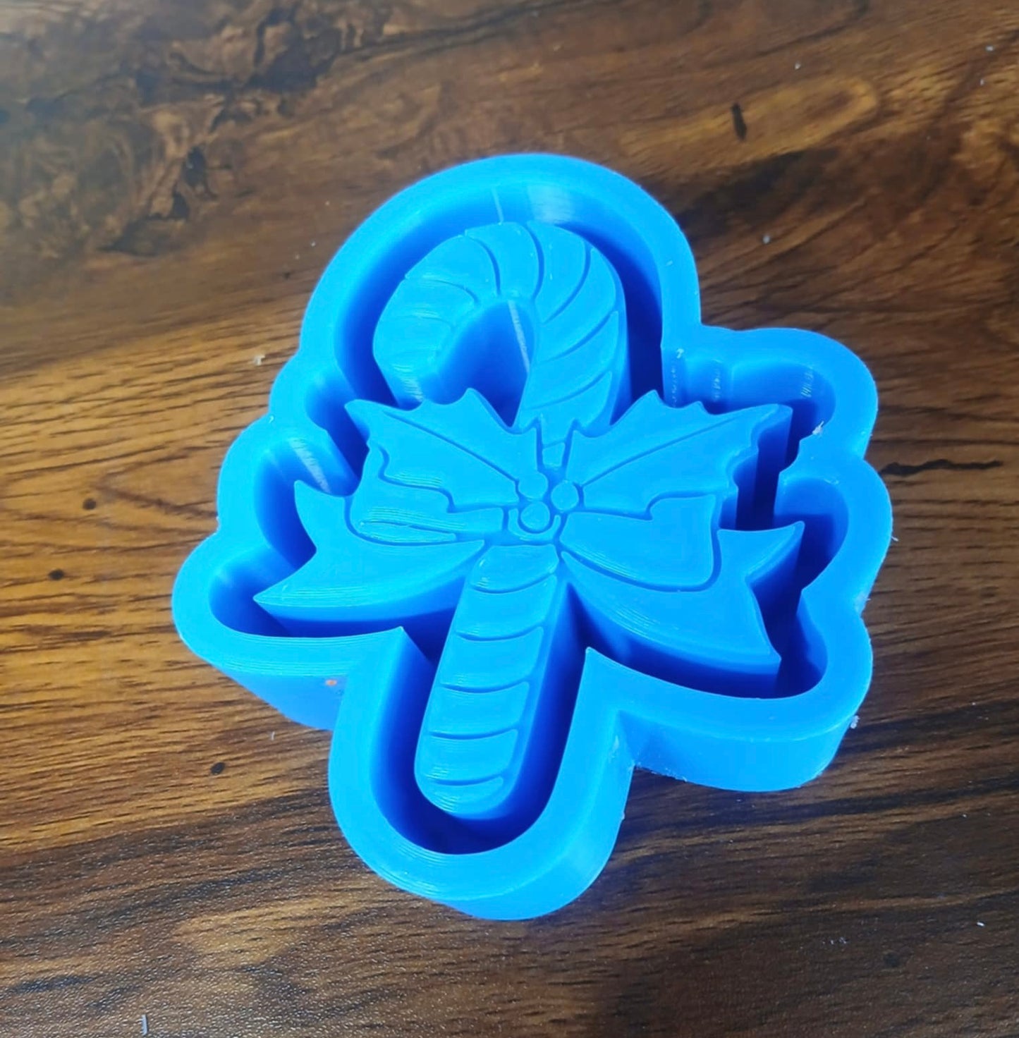 Christmas Candy Cane Holly Mold