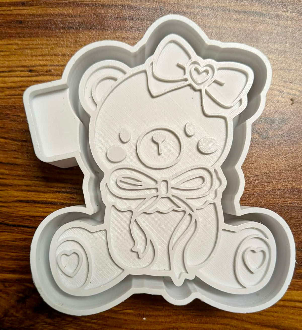 Teddy Bear With Bow Mold