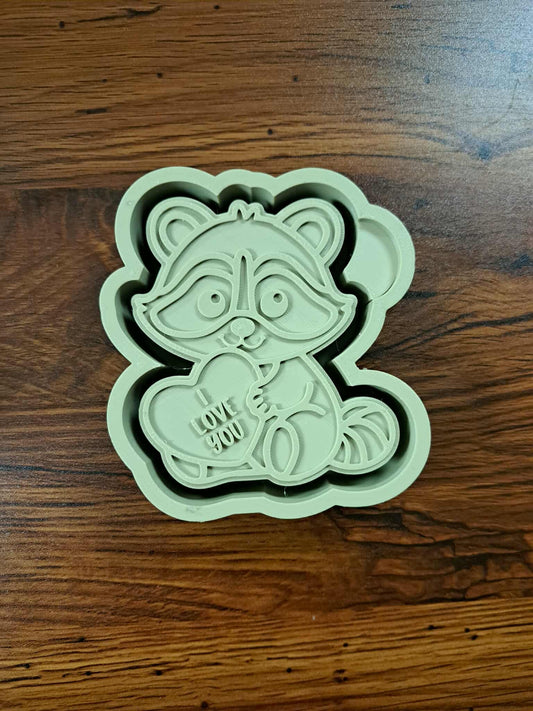 Raccoon I Love You Mold
