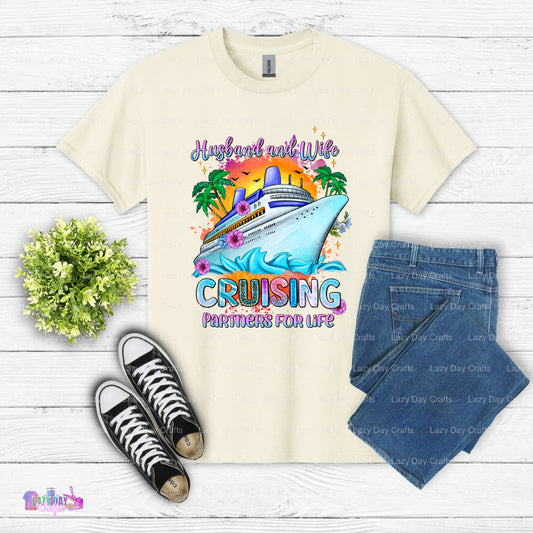 Husband And Wife Cruising Partners For Life – Cruise DTF Transfer