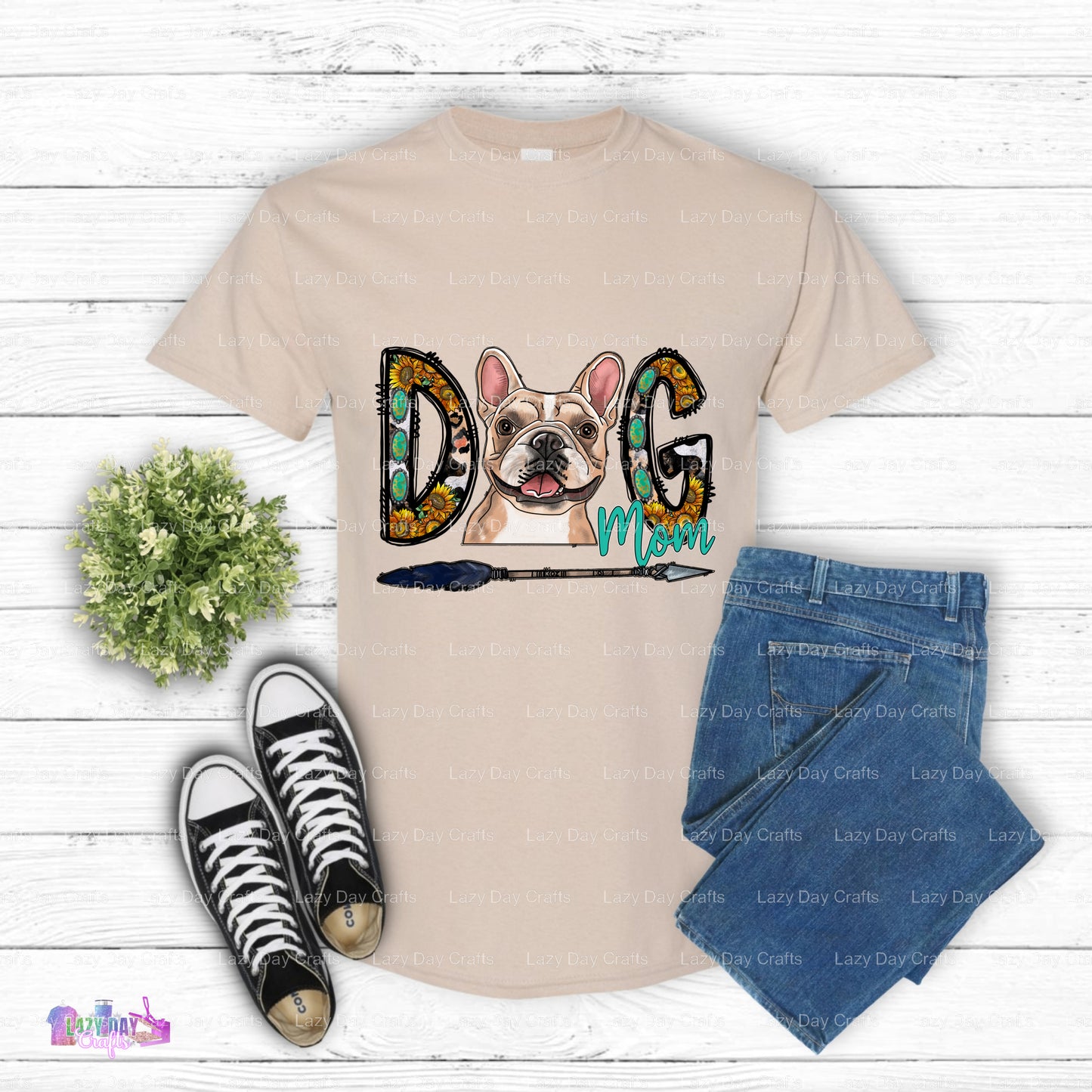 Dog Mom Frenchie – Dogs DTF Transfer