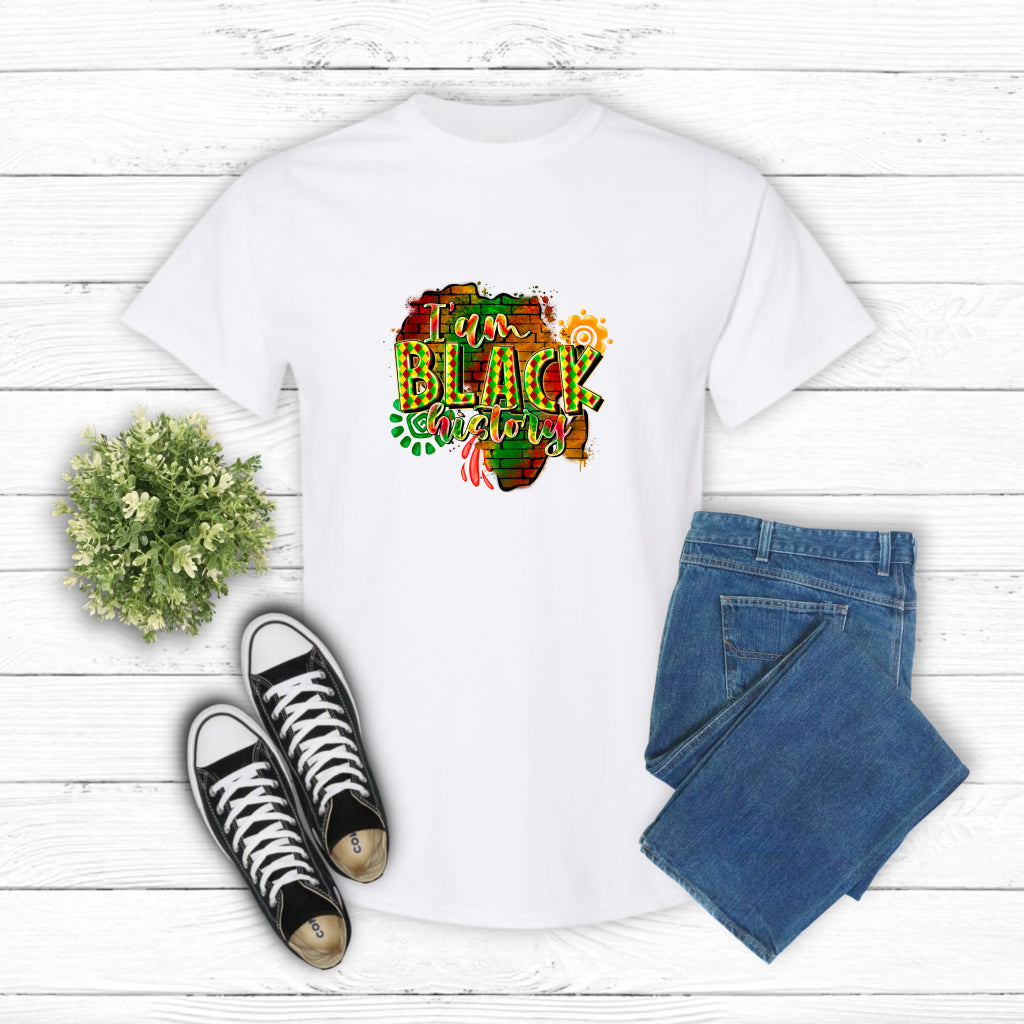 I AM BLACK HISTORY – Black History DTF Transfer