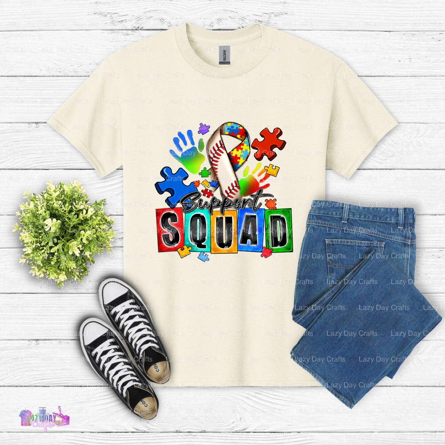 Baseball Support Squad Autism Awareness – DTF Transfer