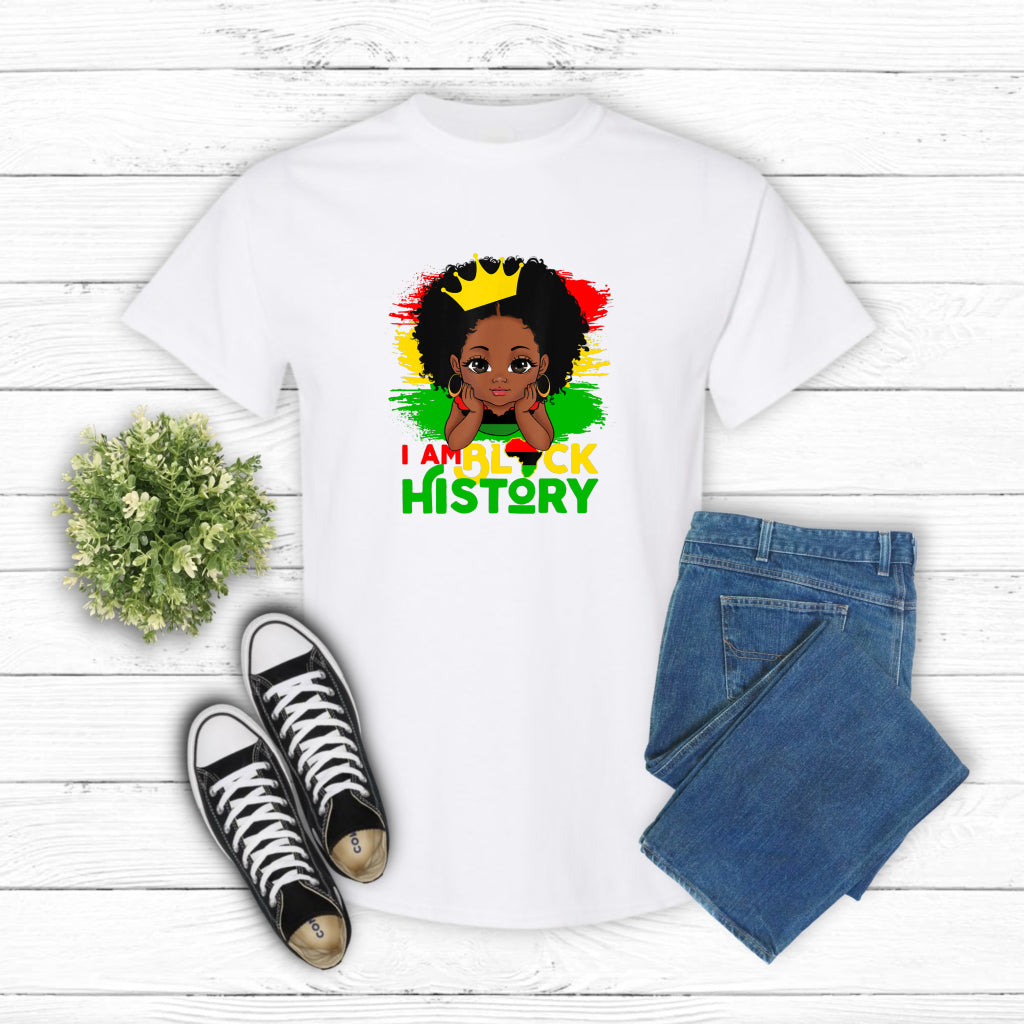 I Am Black History Queen – Black History DTF Transfer