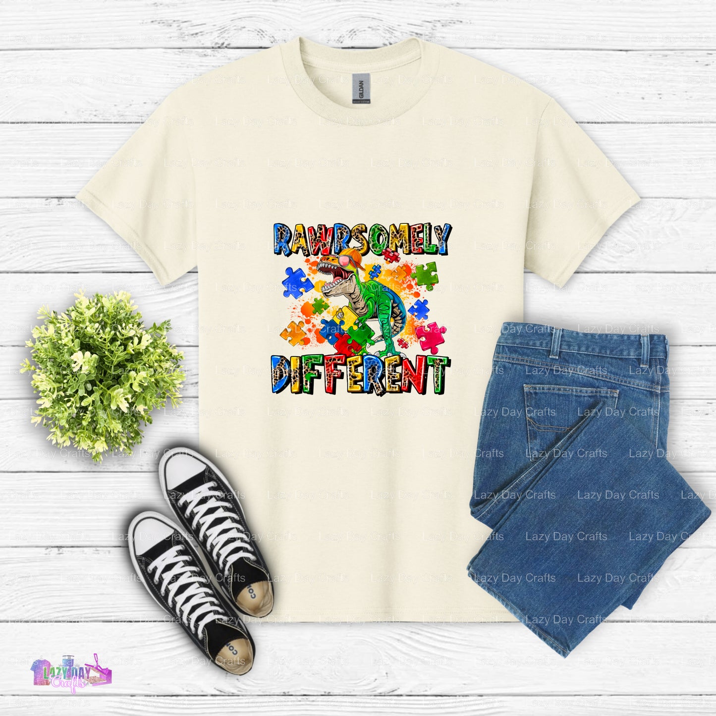I AM RAWRSOMELY DIFFERENT – Autism DTF Transfer