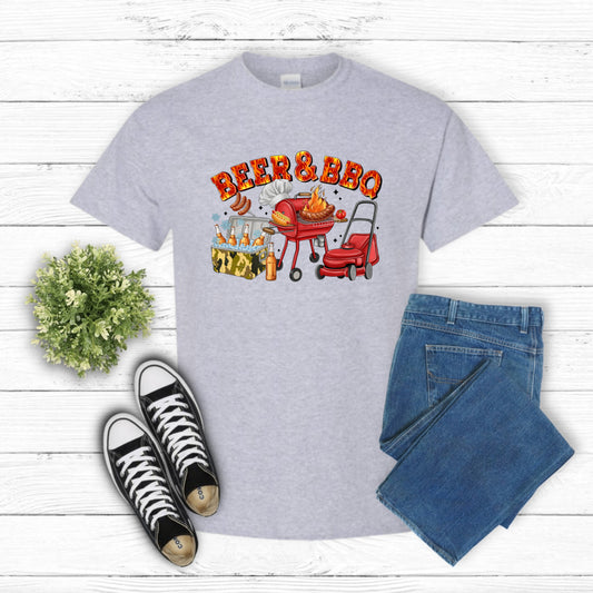 Beer And BBQ- Fathers Day DTF Transfer