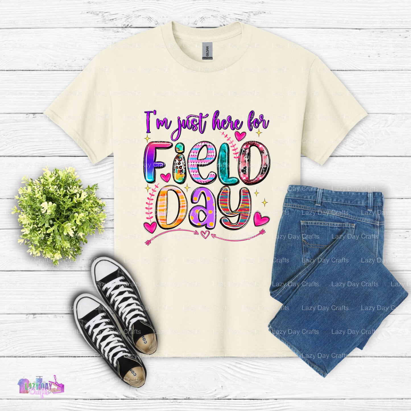 I'm Just Here for Field Day – Field Day DTF Transfer
