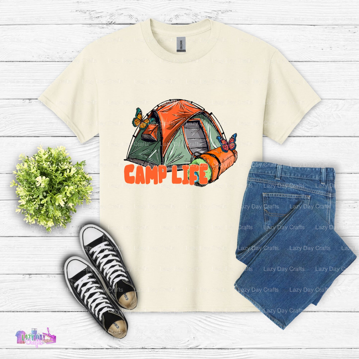 Tent Camp Life– Camping DTF Transfer