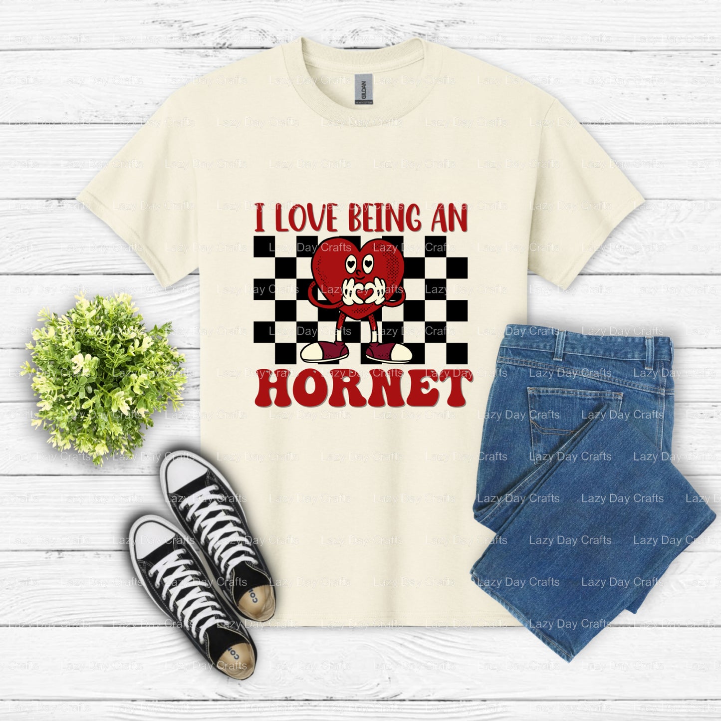 Aggressive Hornet Mascot – School Spirit DTF Transfer (view 2 of 2) – by Lazy Day Crafts – DTF Transfers – School Mascot,...