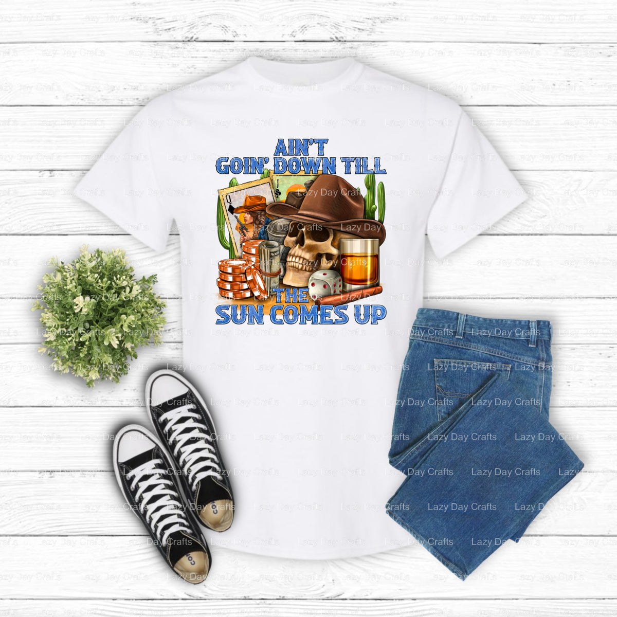 Aint Going Down Till The Sun Comes Up – Western DTF Transfer (view 2 of 2) – by Lazy Day Crafts – DTF Transfers – Western,...