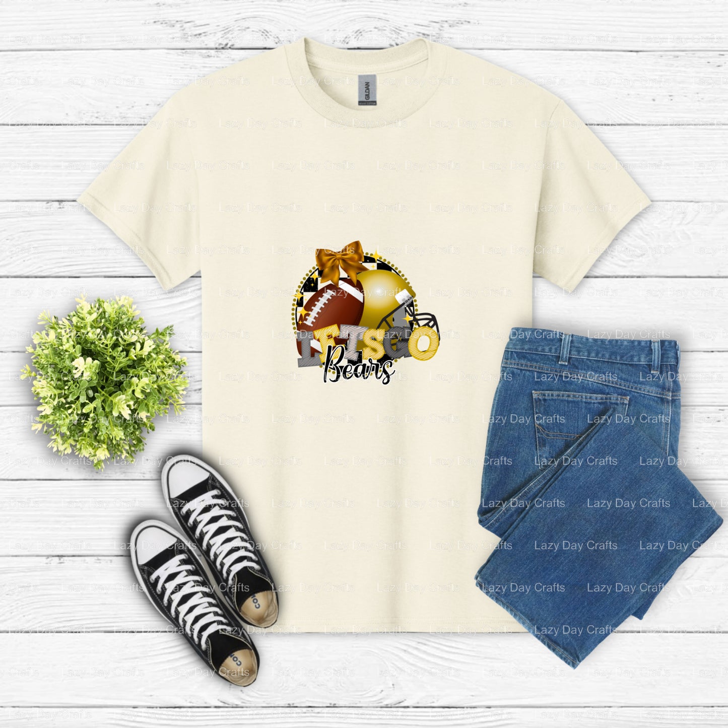 Athletic Bear Mascot – School Spirit DTF Transfer (view 2 of 2) – by Lazy Day Crafts – DTF Transfers – School Spirit, Scho...