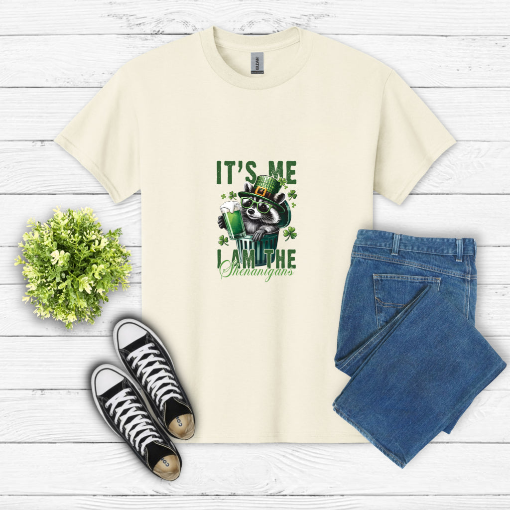 LUCKY CHARMER Raccoon – St. Patrick's Day DTF Transfer