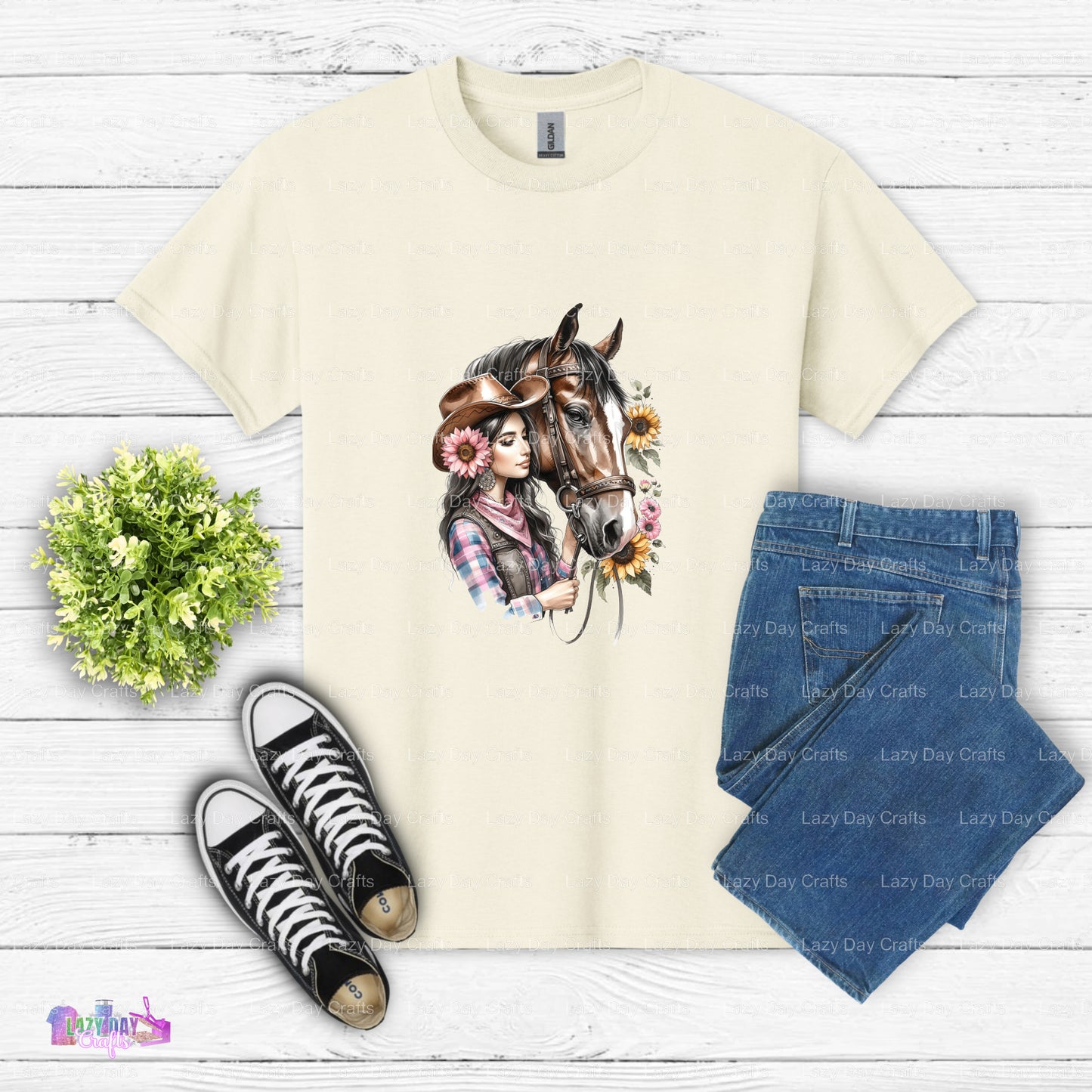 Cowgirl & Horse Rider – Horses DTF Transfer