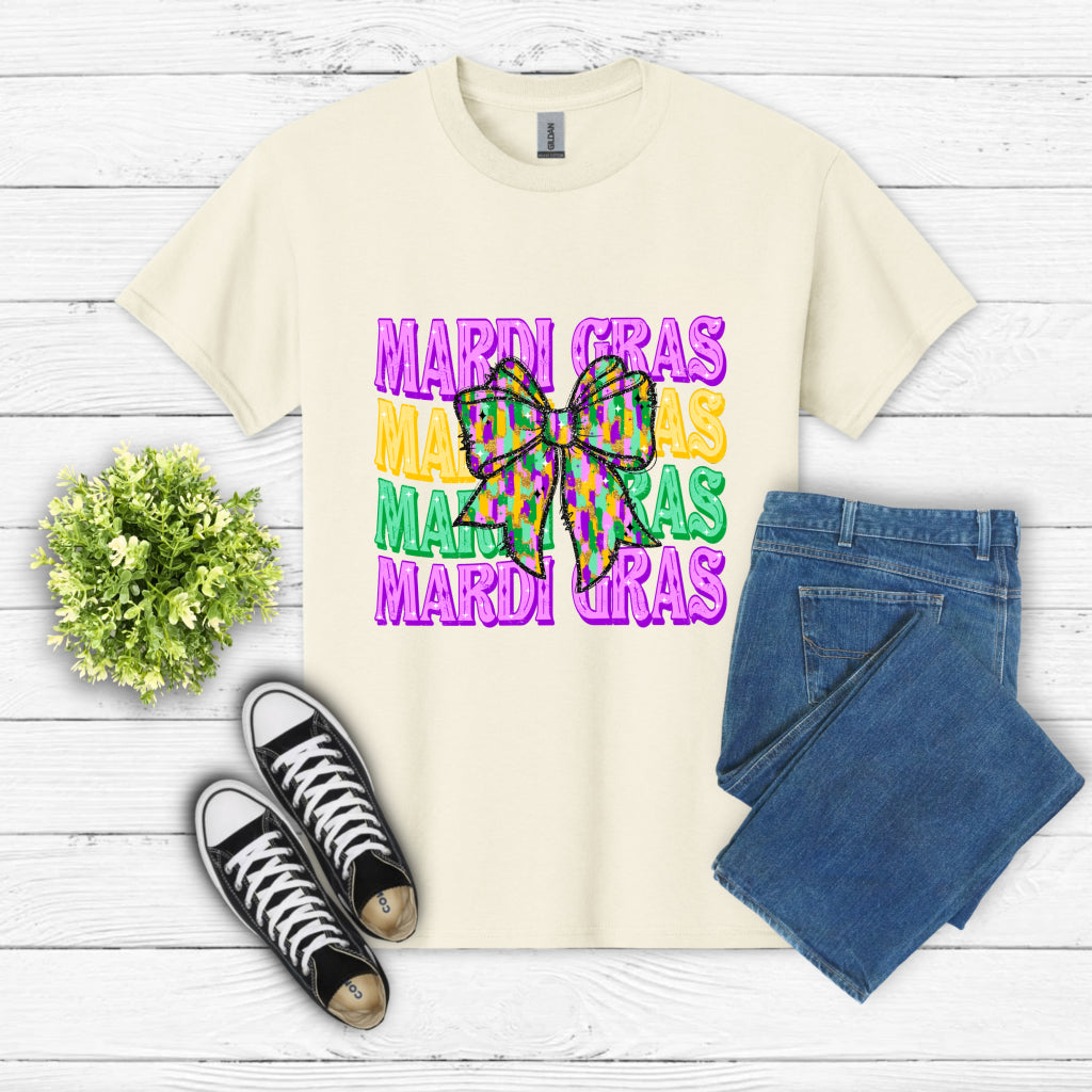 Happy Mardi Gras Coquette – Mardi Gras DTF Transfer