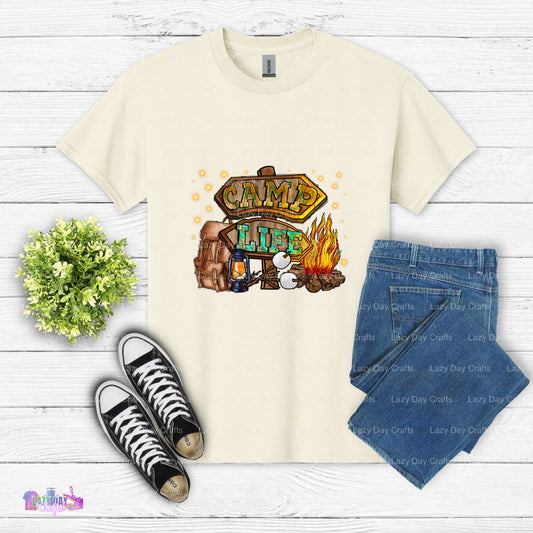 Camp Life Sign– Camping DTF Transfer