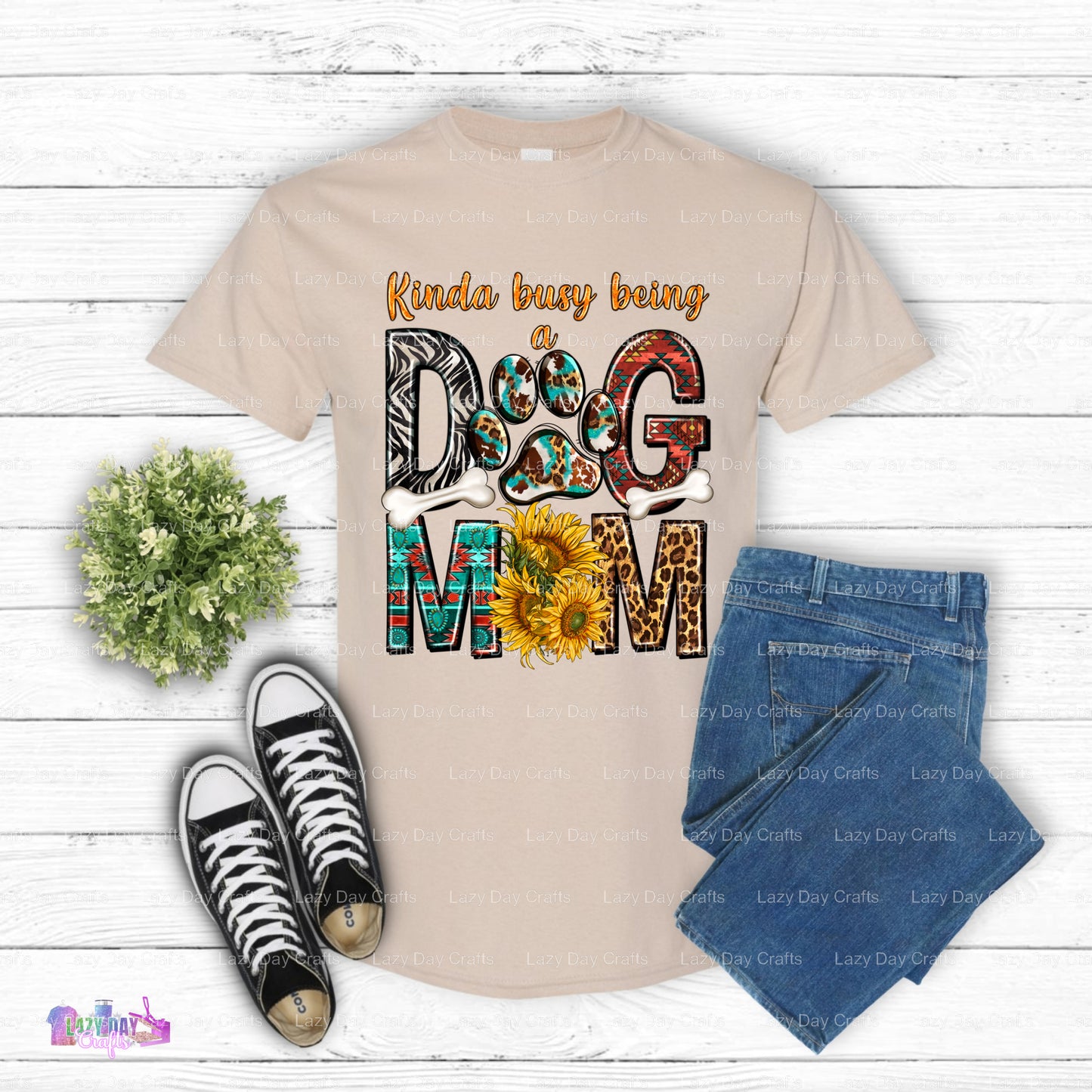 Kinda Busy Being A Dog Mom – Dog Lover DTF Transfer