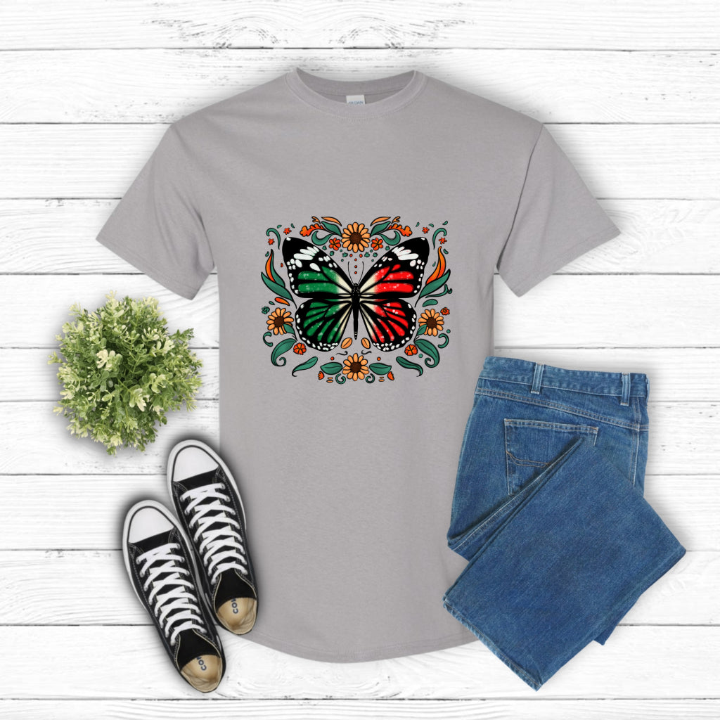 Mexican Flag Butterfly Hispanic Heritage – DTF Transfer