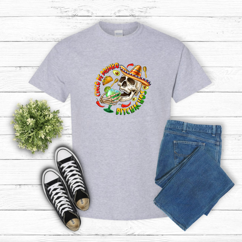 Cinco De Drinko Bitchachos – Cinco de Mayo DTF Transfer