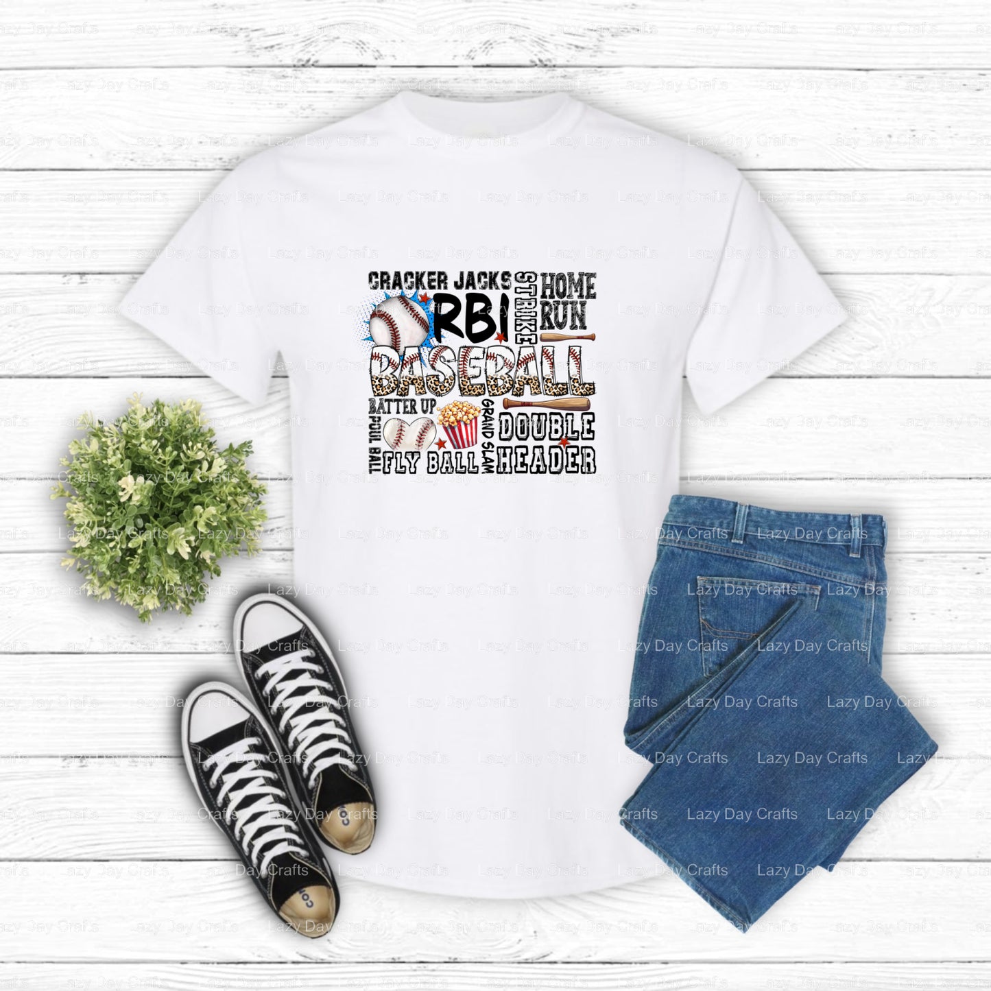 Baseball – Baseball DTF Transfer (view 1 of 2) – by Lazy Day Crafts – DTF Transfers – Baseball, DTF Transfers