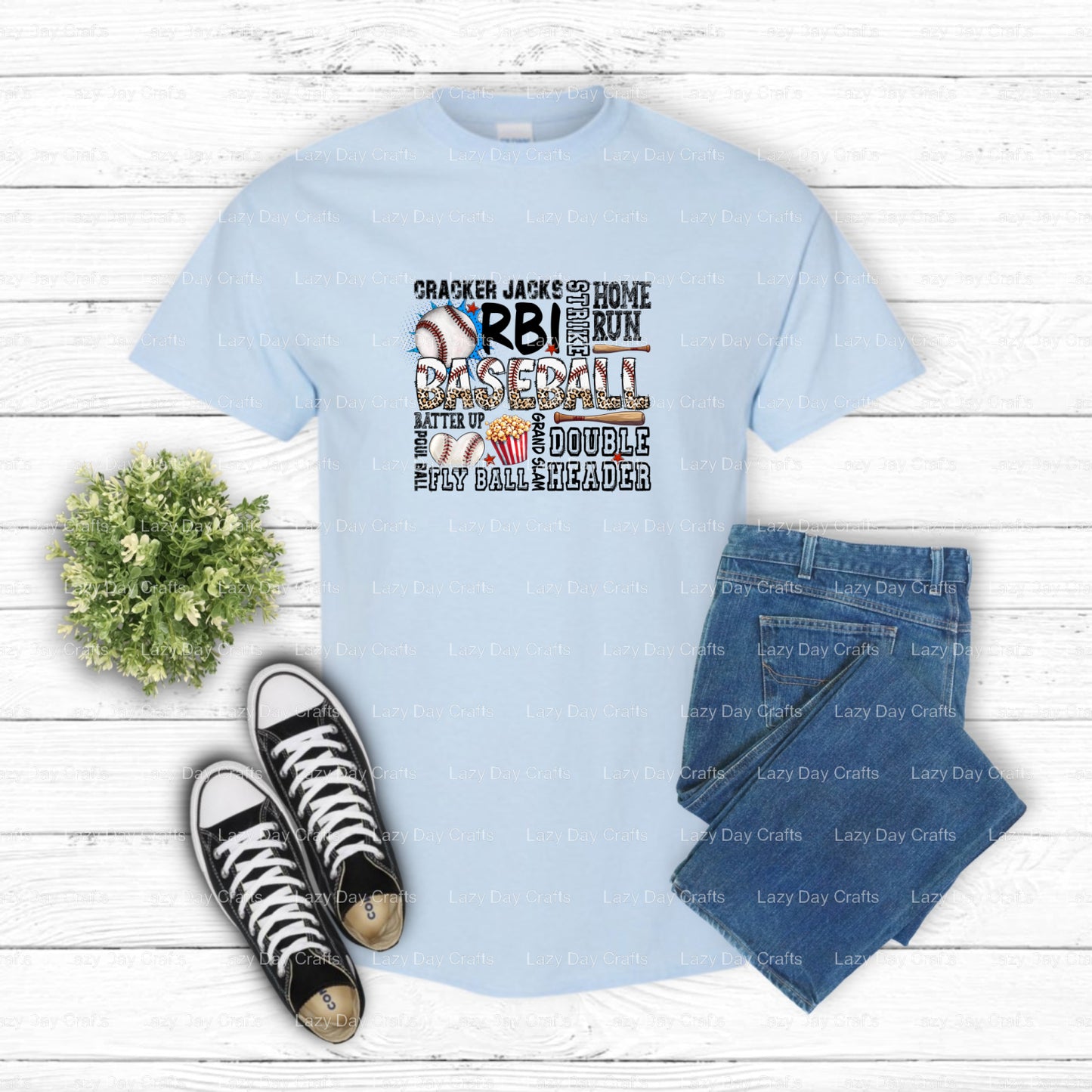 Baseball – Baseball DTF Transfer (view 2 of 2) – by Lazy Day Crafts – DTF Transfers – Baseball, DTF Transfers