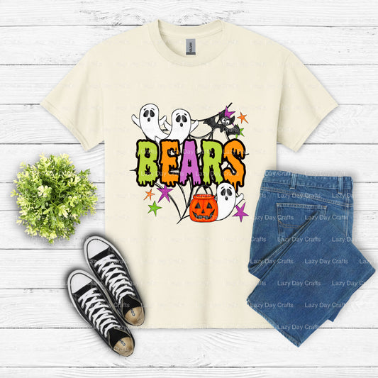 Baseball Bear Mascot – School Spirit DTF Transfer (view 1 of 2) – by Lazy Day Crafts – DTF Transfers – School Mascot, Prem...