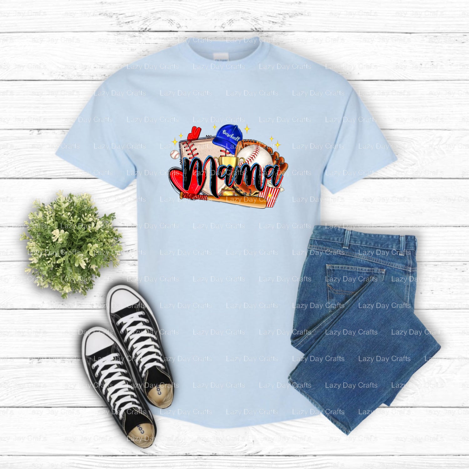 baseball MAMA – Baseball DTF Transfer (view 2 of 2) – by Lazy Day Crafts – DTF Transfers – DTF Transfers, custom apparel