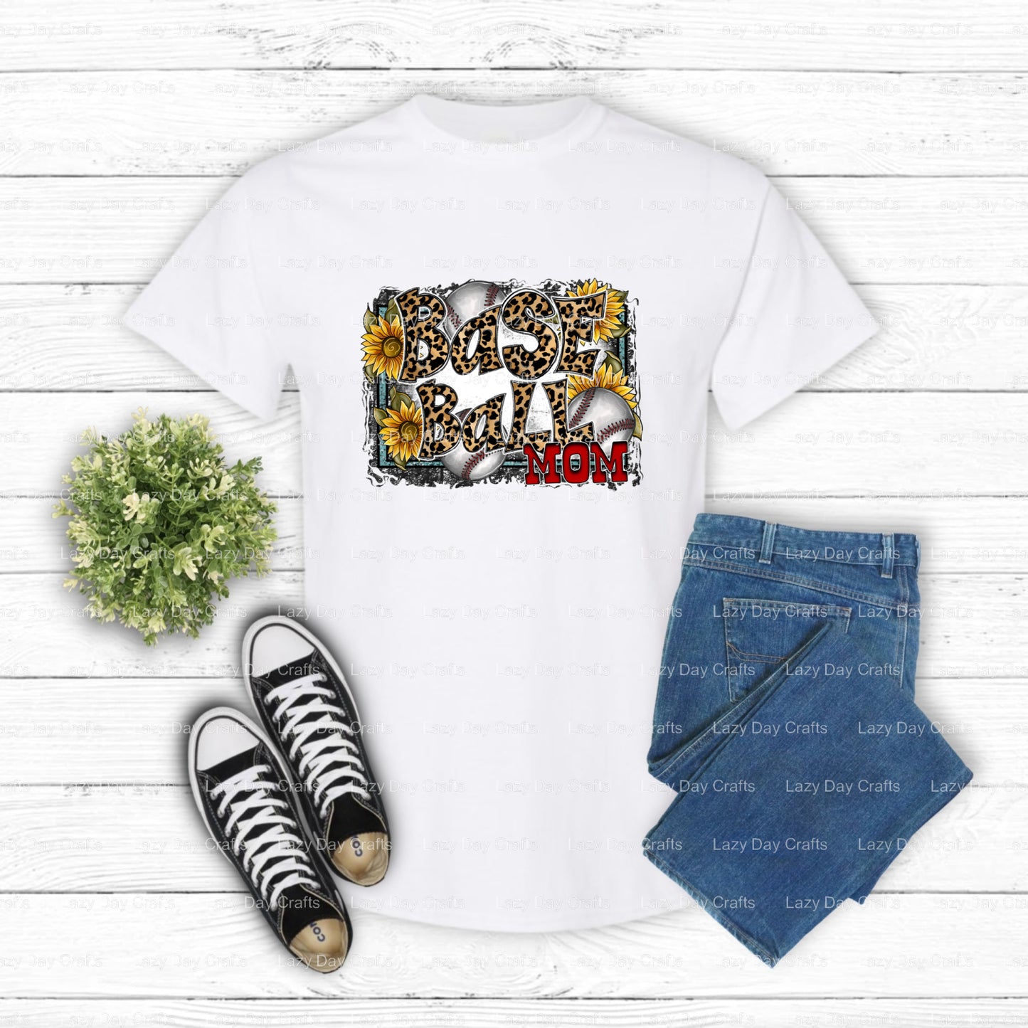 Baseball Mom – Baseball DTF Transfer (view 1 of 2) – by Lazy Day Crafts – DTF Transfers – DTF Transfers, Custom Apparel