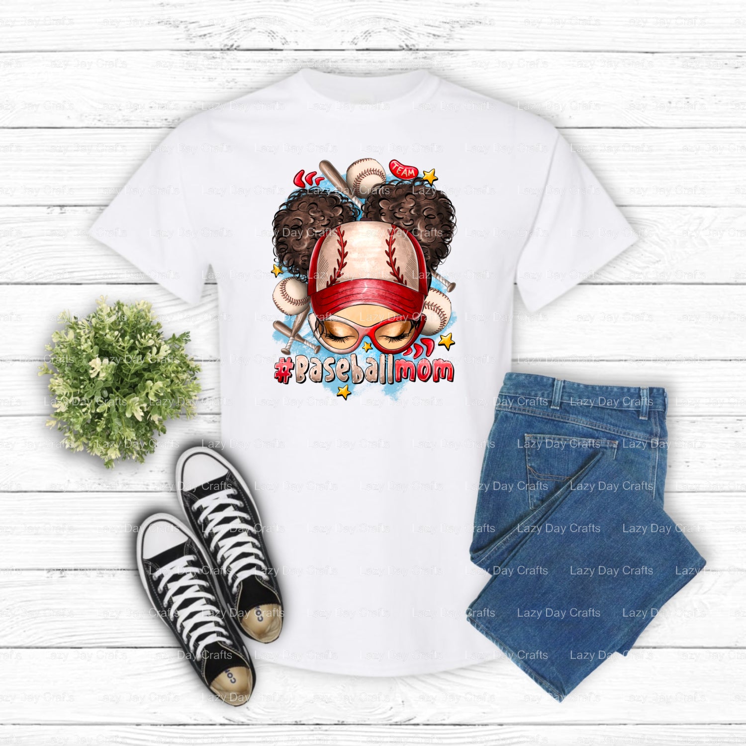 Baseball mom – Baseball DTF Transfer (view 1 of 2) – by Lazy Day Crafts – DTF Transfers – Baseball, DTF Transfers