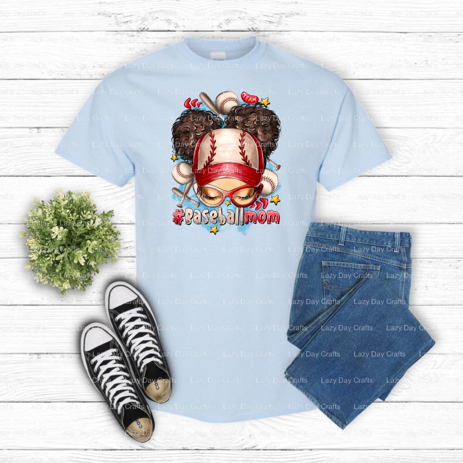 Baseball mom – Baseball DTF Transfer (view 2 of 2) – by Lazy Day Crafts – DTF Transfers – Baseball, DTF Transfers