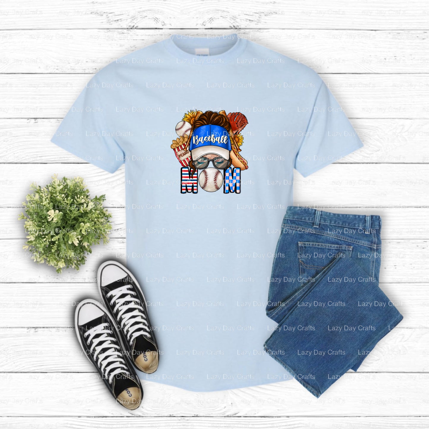Baseball MOM – Baseball DTF Transfer (view 2 of 2) – by Lazy Day Crafts – DTF Transfers – Baseball, DTF Transfers