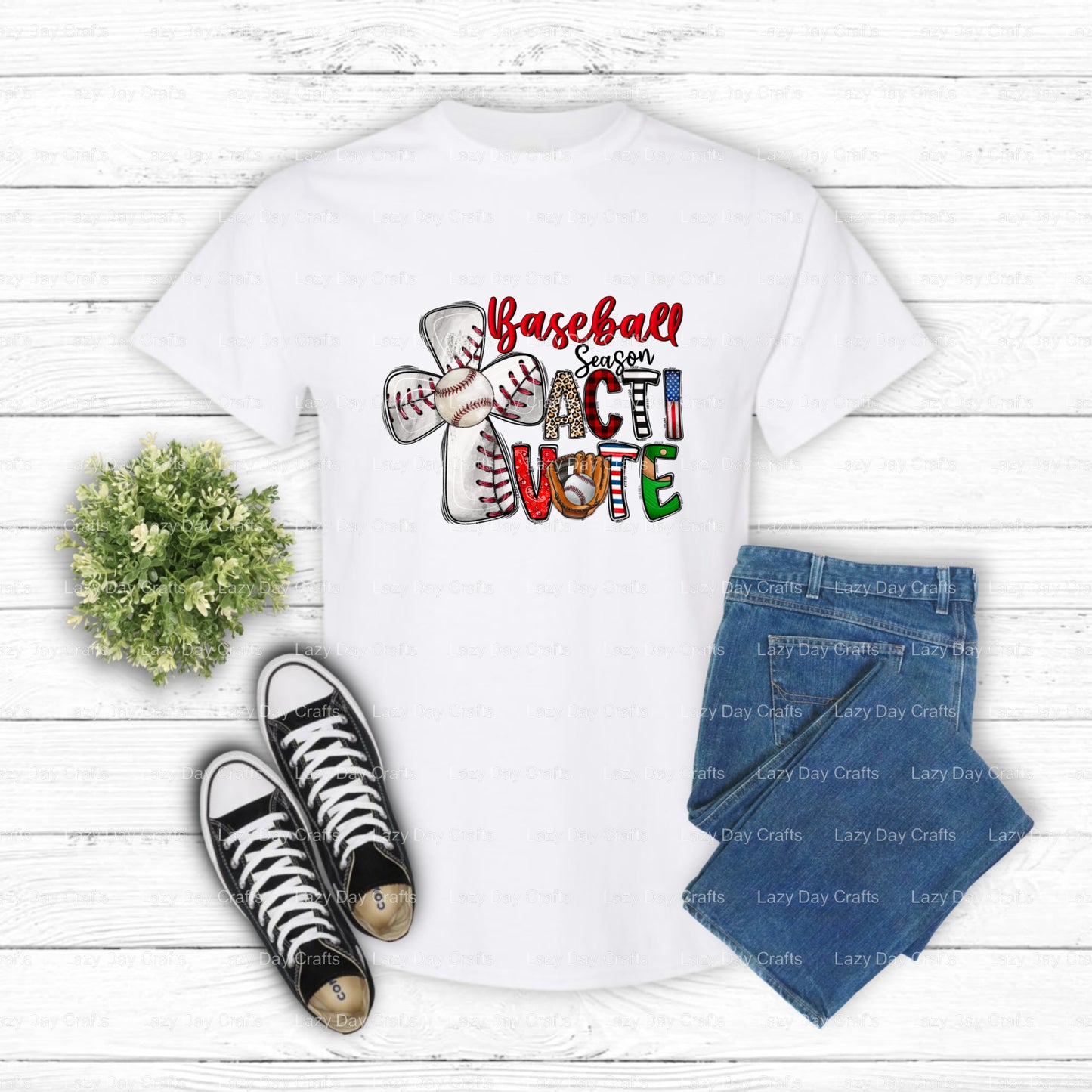 Baseball Season – Baseball DTF Transfer (view 1 of 2) – by Lazy Day Crafts – DTF Transfers – DTF Transfers, custom apparel