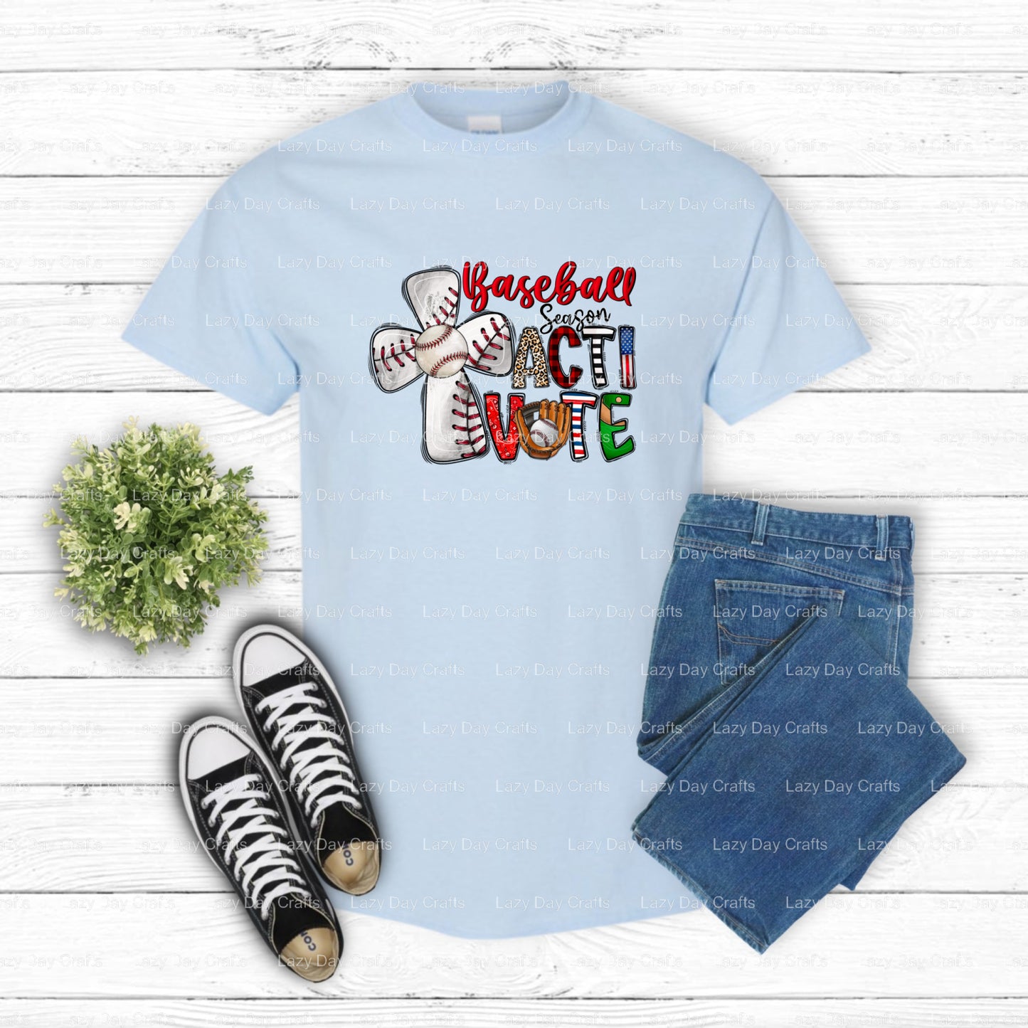 Baseball Season – Baseball DTF Transfer (view 2 of 2) – by Lazy Day Crafts – DTF Transfers – DTF Transfers, custom apparel