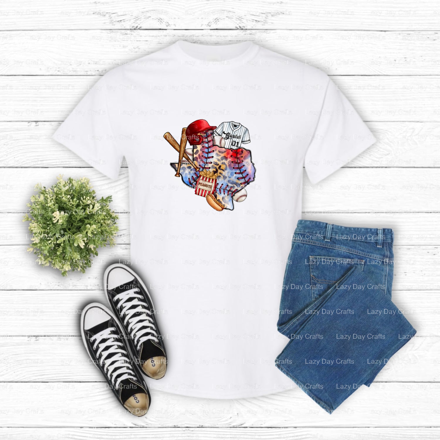 Baseball Texas – Baseball DTF Transfer (view 1 of 2) – by Lazy Day Crafts – DTF Transfers – DTF Transfers, custom apparel