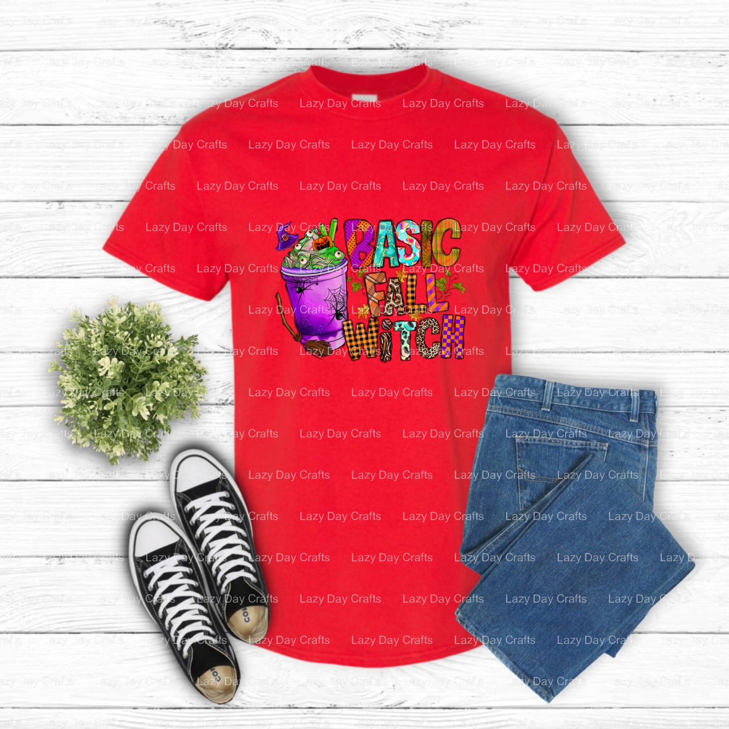 Basic Witch – Halloween DTF Transfer (view 1 of 2) – by Lazy Day Crafts – DTF Transfers – DTF Transfers, custom apparel