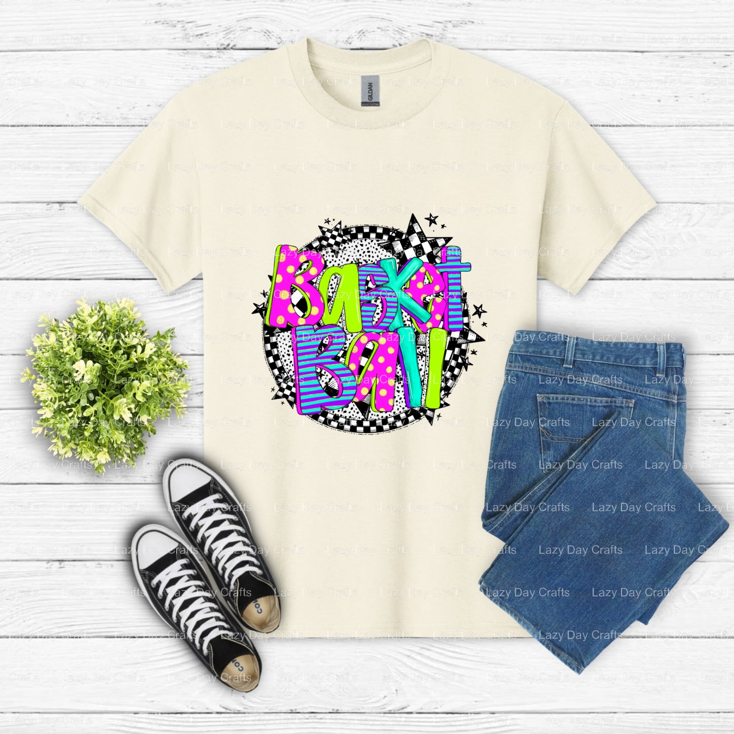 BASKETBALL – Basketball DTF Transfer (view 1 of 2) – by Lazy Day Crafts – DTF Transfers – DTF Transfers, Custom Apparel