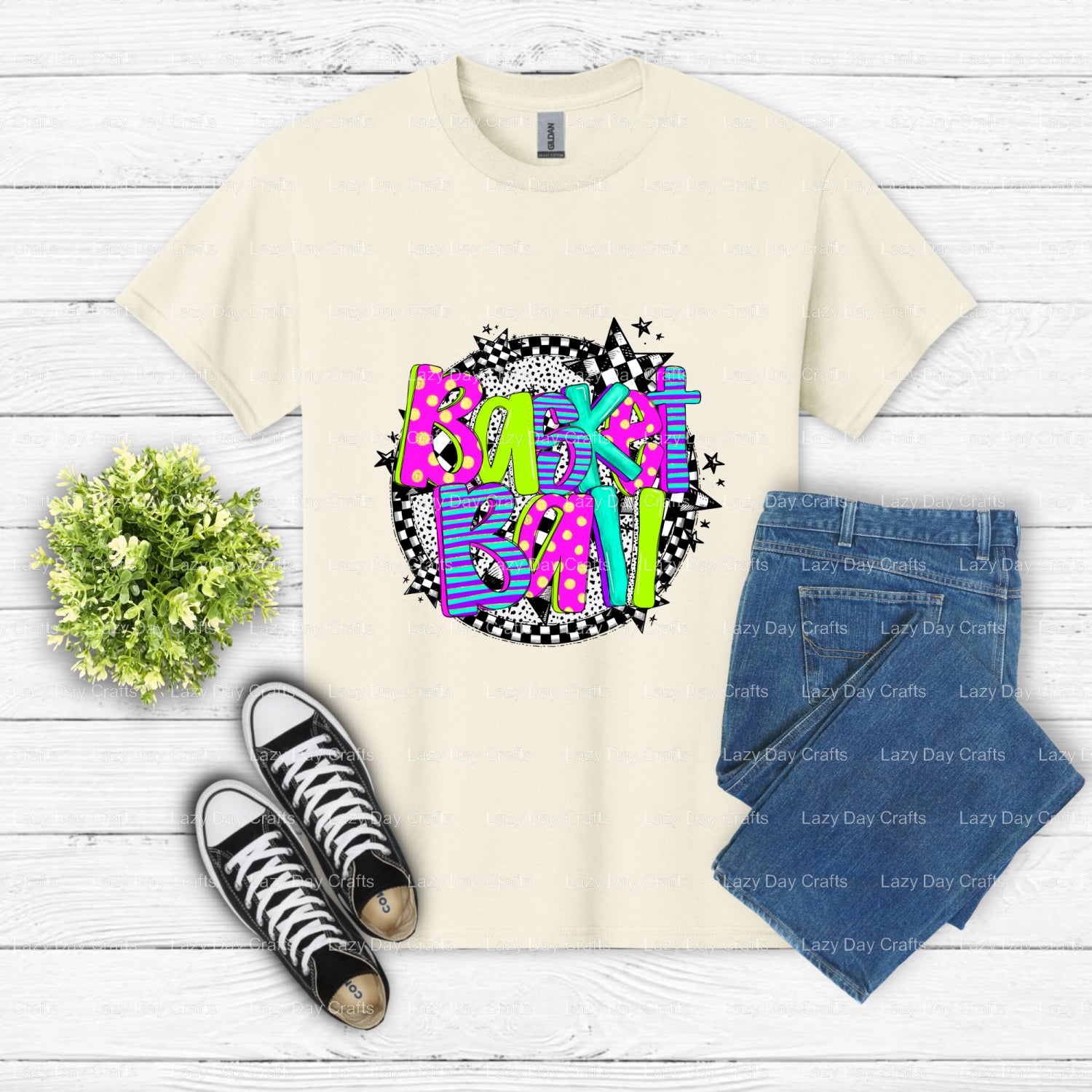 BASKETBALL – Basketball DTF Transfer (view 1 of 2) – by Lazy Day Crafts – DTF Transfers – DTF Transfers, Custom Apparel