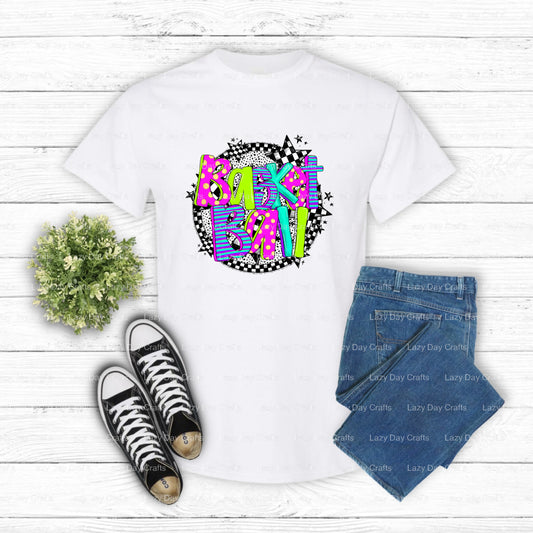 BASKETBALL – Basketball DTF Transfer (view 2 of 2) – by Lazy Day Crafts – DTF Transfers – DTF Transfers, Custom Apparel