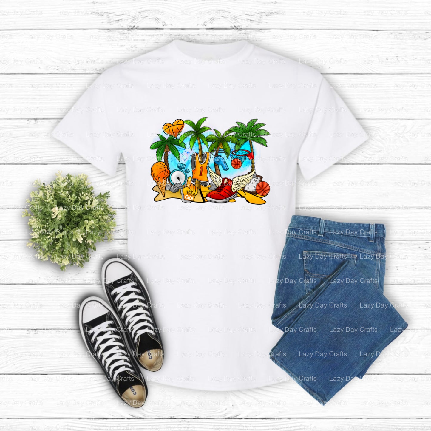 BASKETBALL – DTF Transfer (view 1 of 2) – by Lazy Day Crafts – DTF Transfers – DTF Transfers, Premade DTF