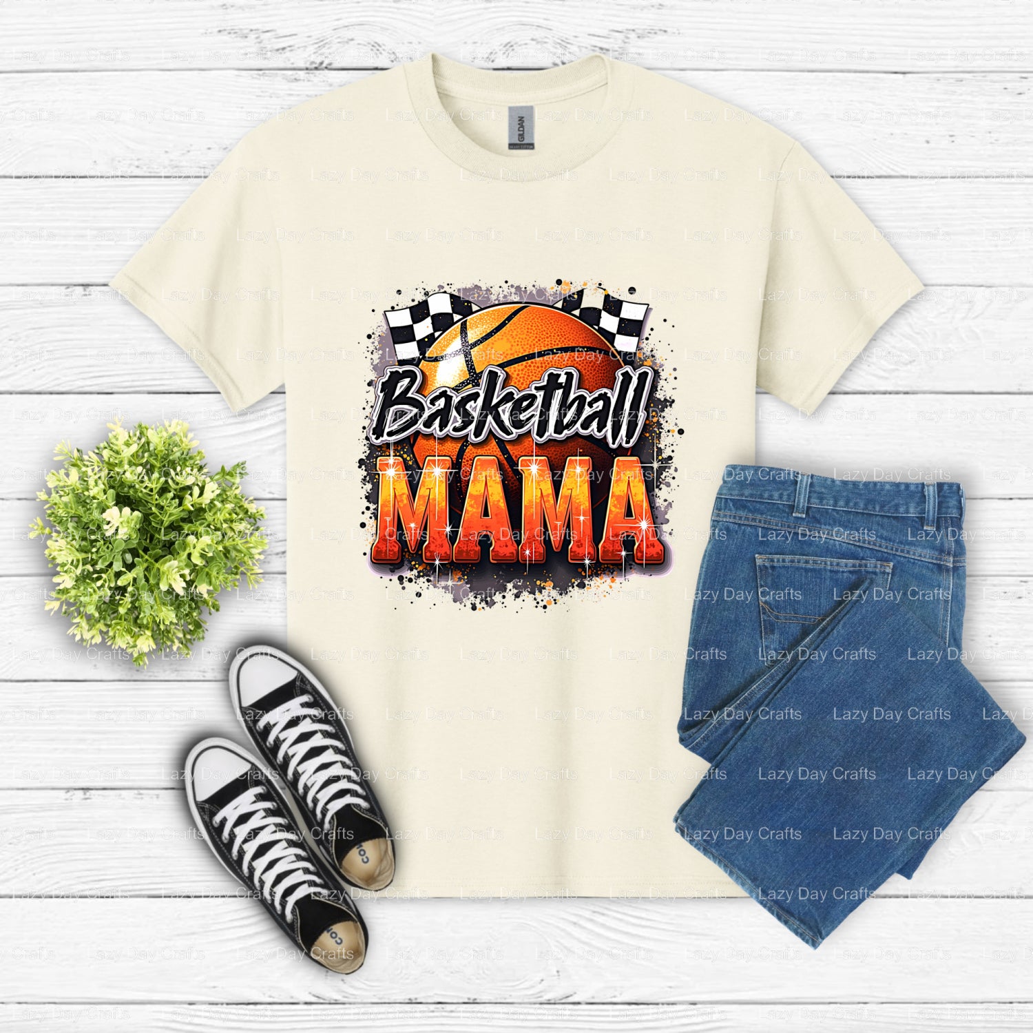 Basketball Hoop – Basketball DTF Transfer (view 1 of 2) – by Lazy Day Crafts – DTF Transfers – basketball, DTF Transfers