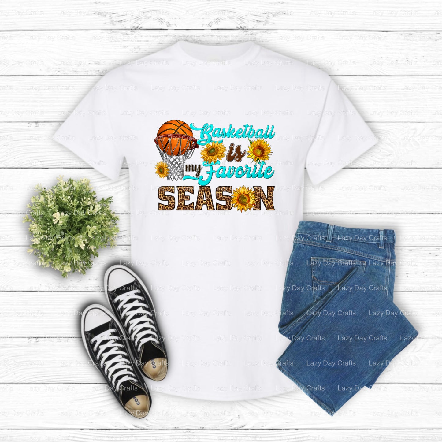 Basketball Is My Favorite Season – DTF Transfer (view 2 of 2) – by Lazy Day Crafts – DTF Transfers – DTF Transfers, DTF Tr...