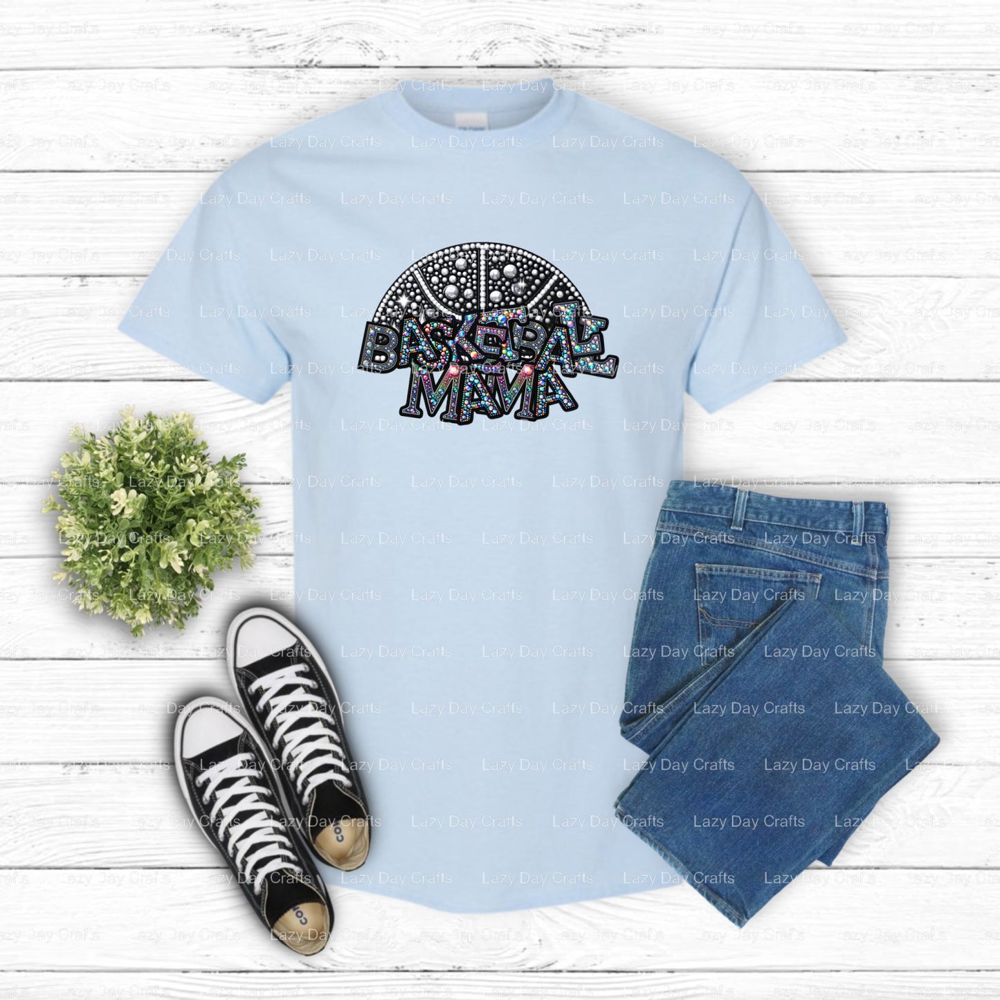 BASKETBALL MAMA – Baseball DTF Transfer (view 2 of 2) – by Lazy Day Crafts – DTF Transfers – DTF Transfers, Premade DTF