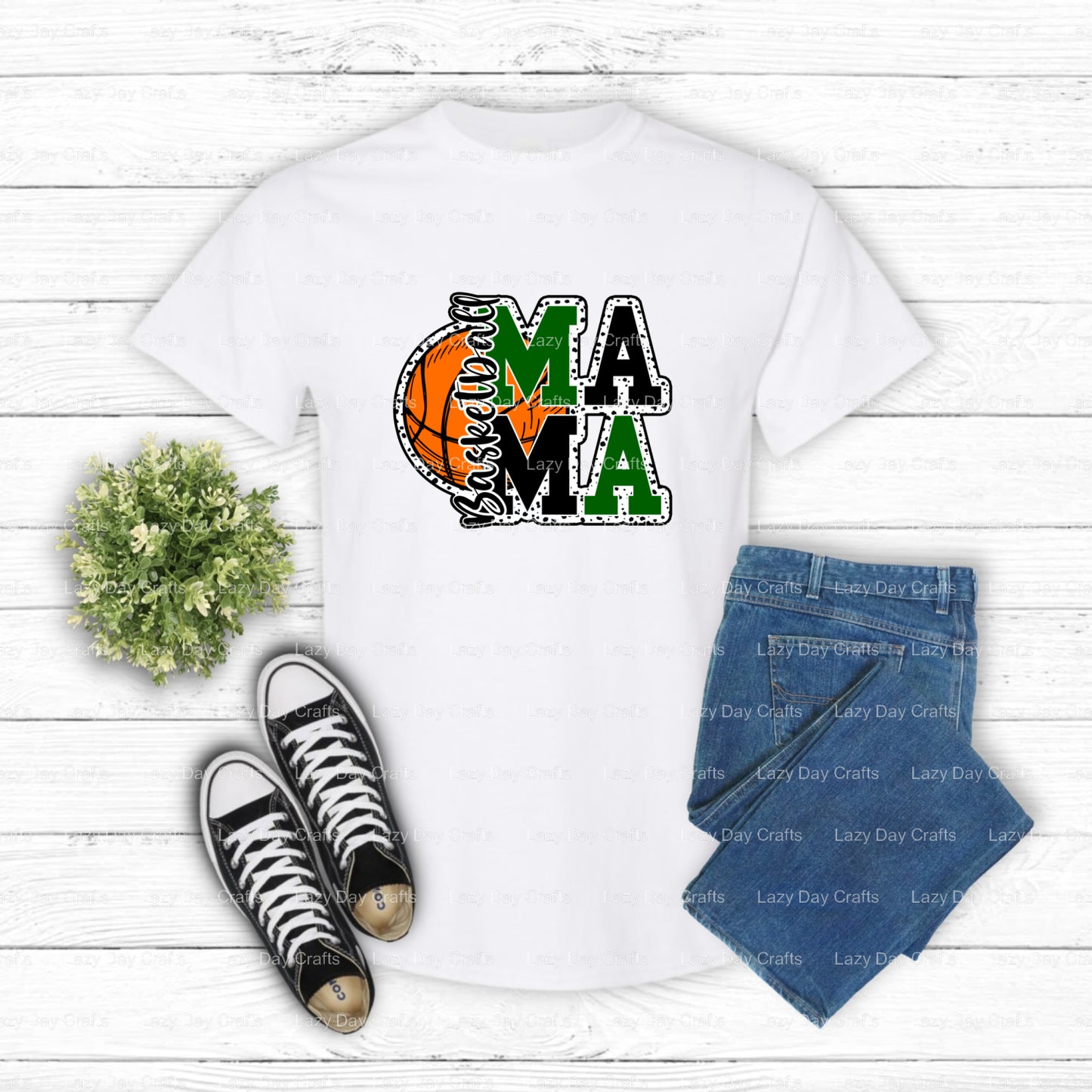 Basketball Mama – Basketball DTF Transfer (view 1 of 2) – by Lazy Day Crafts – DTF Transfers – DTF Transfers, Premade DTF